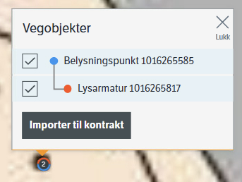 Eksempel på en liste av objekt