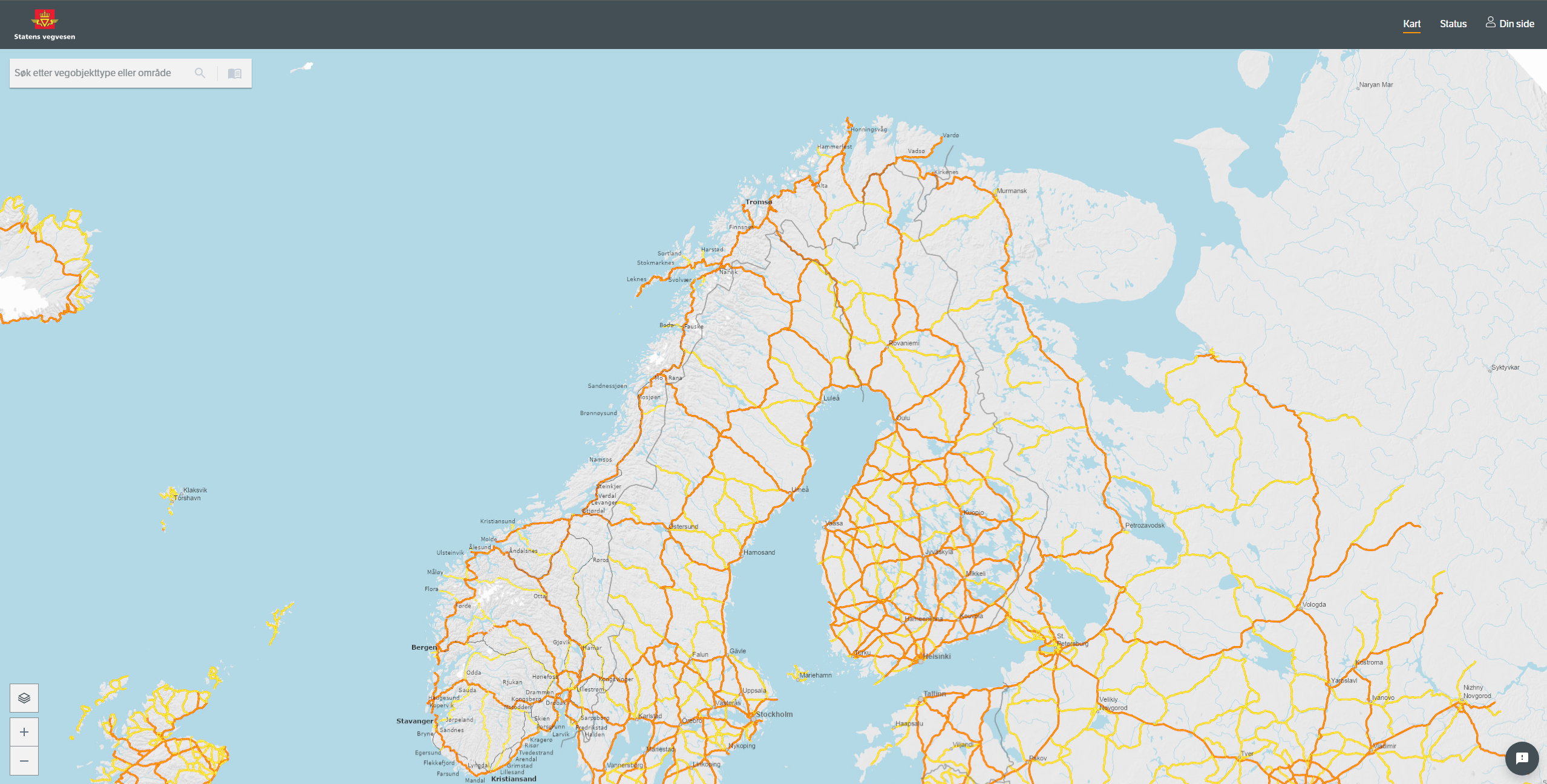 Et skjermbilde av Datafangst sin kontraktløse løsning